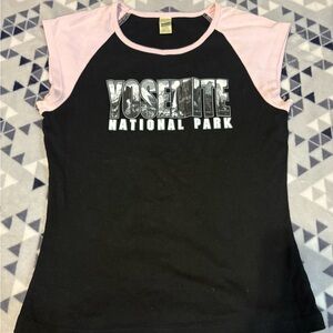 Kavio Black and Pink Yosemite National Park Kids Tee